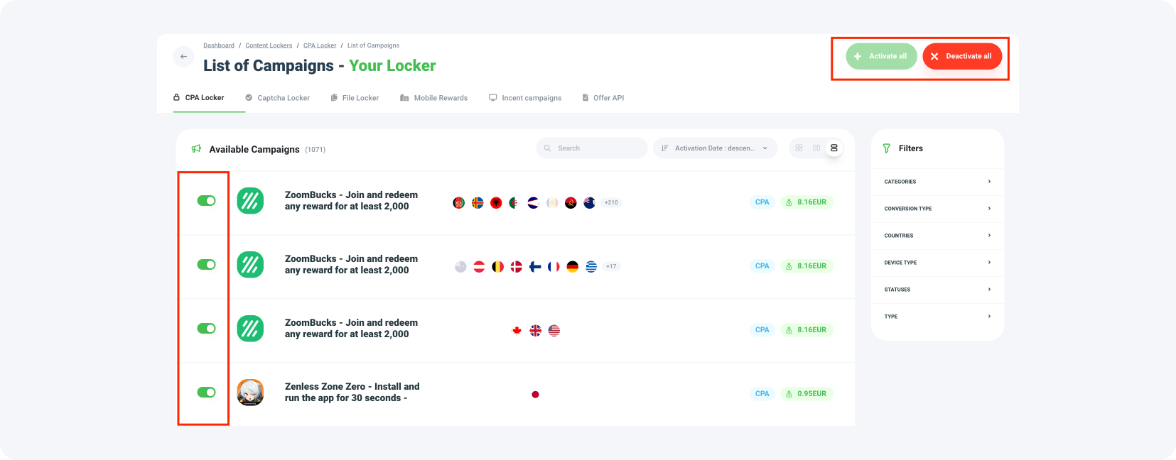 Top affiliate programs for Content Lockers - guide