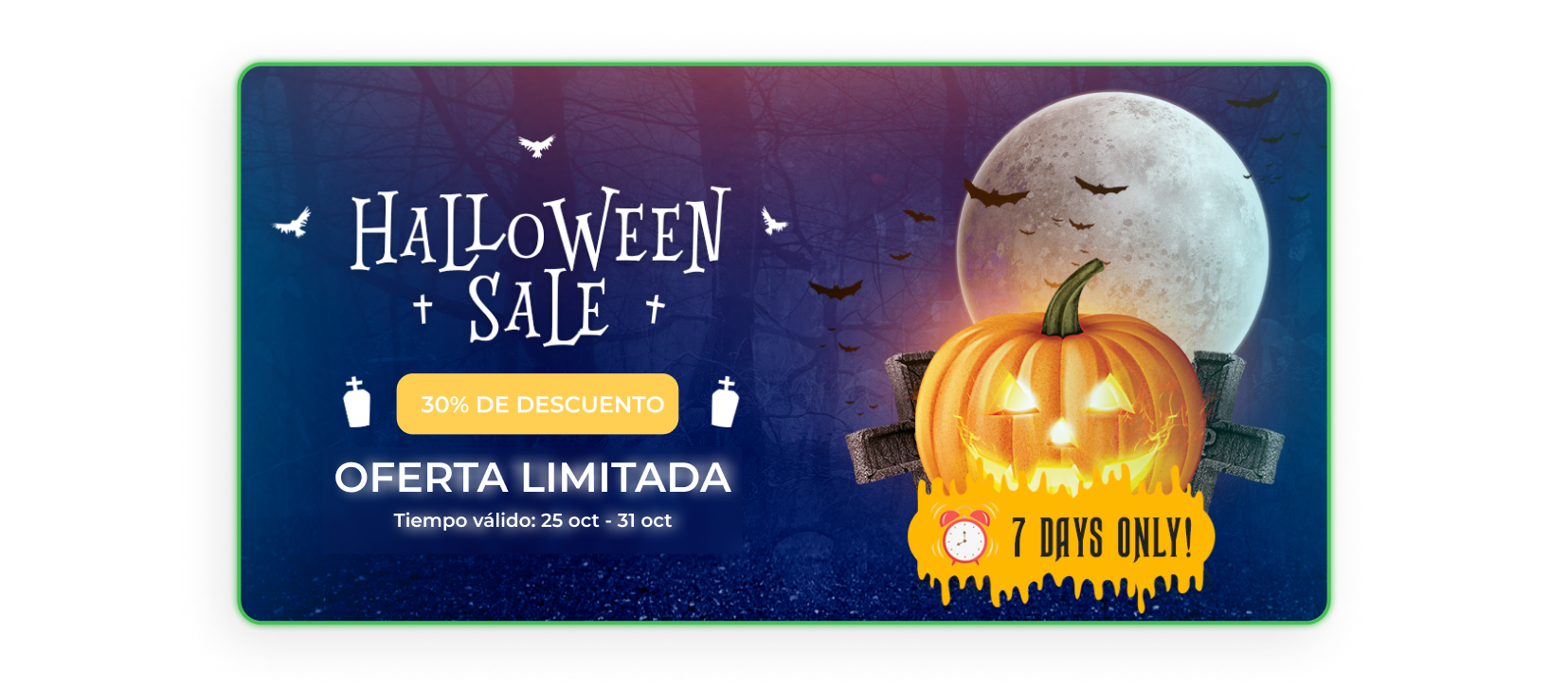 Imagen de ejemplo de promoción para Halloween