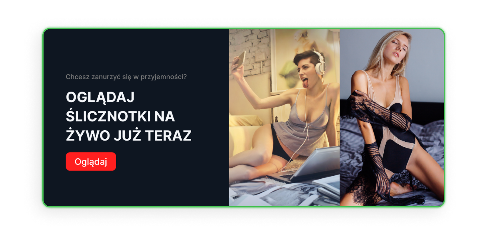 Reklama dla dorosłych na landing page’u