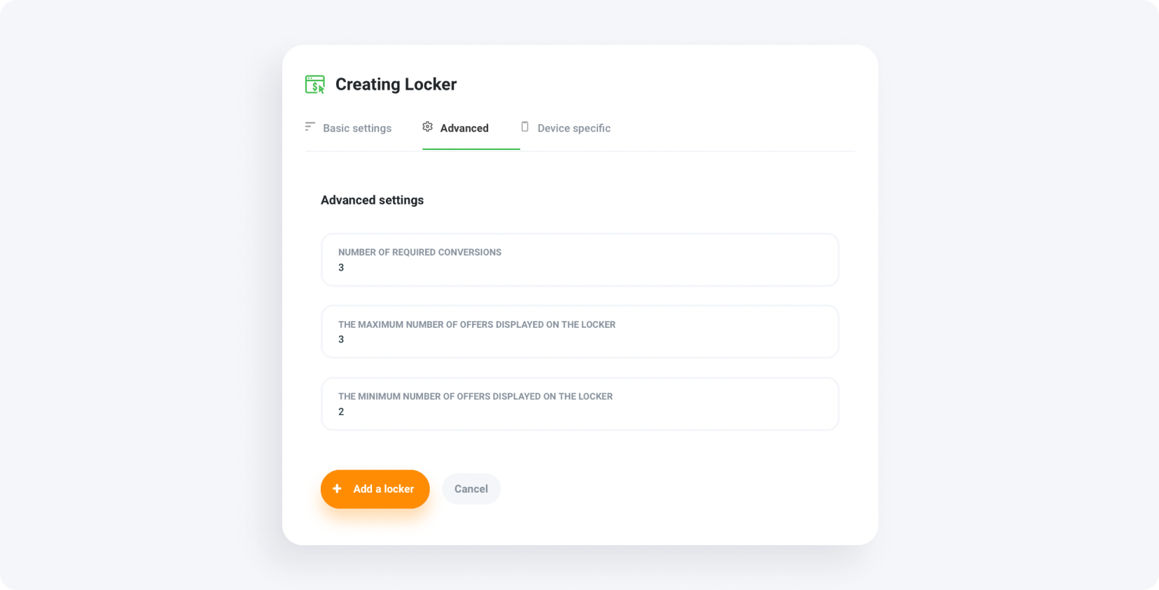 How to set up content locker