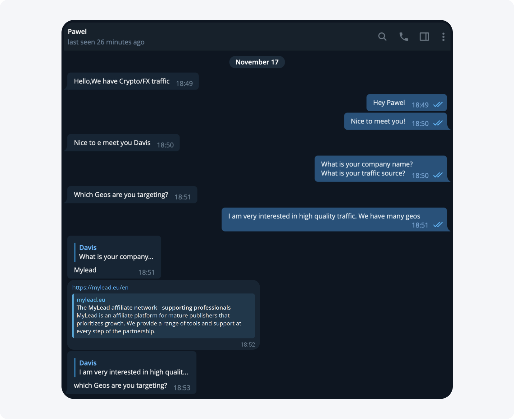 Остерегайся мошенников, выдающих себя за сотрудников MyLead