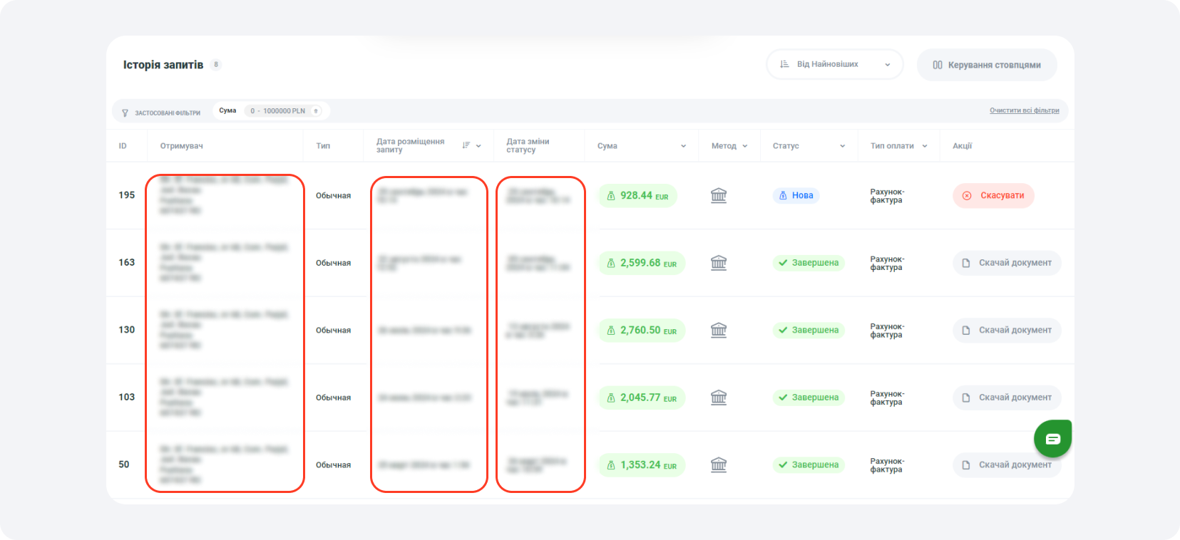 Як подати запит на виплату в MyLead - історія запитів