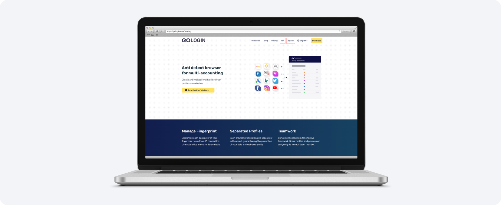 Браузер Gologin