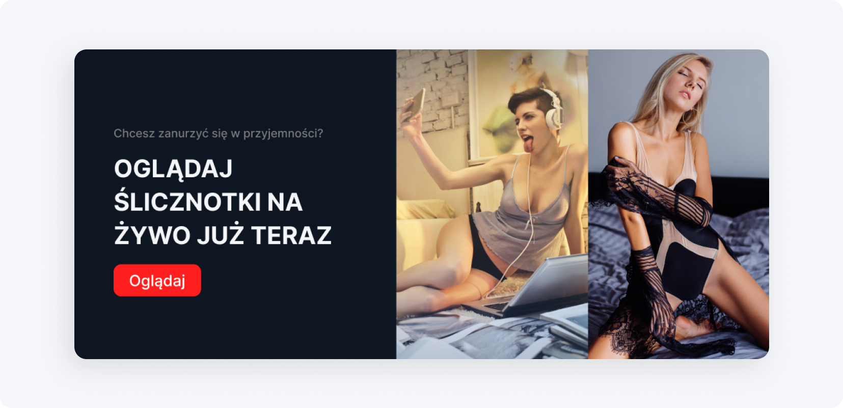 Reklama dla dorosłych na landing page’u