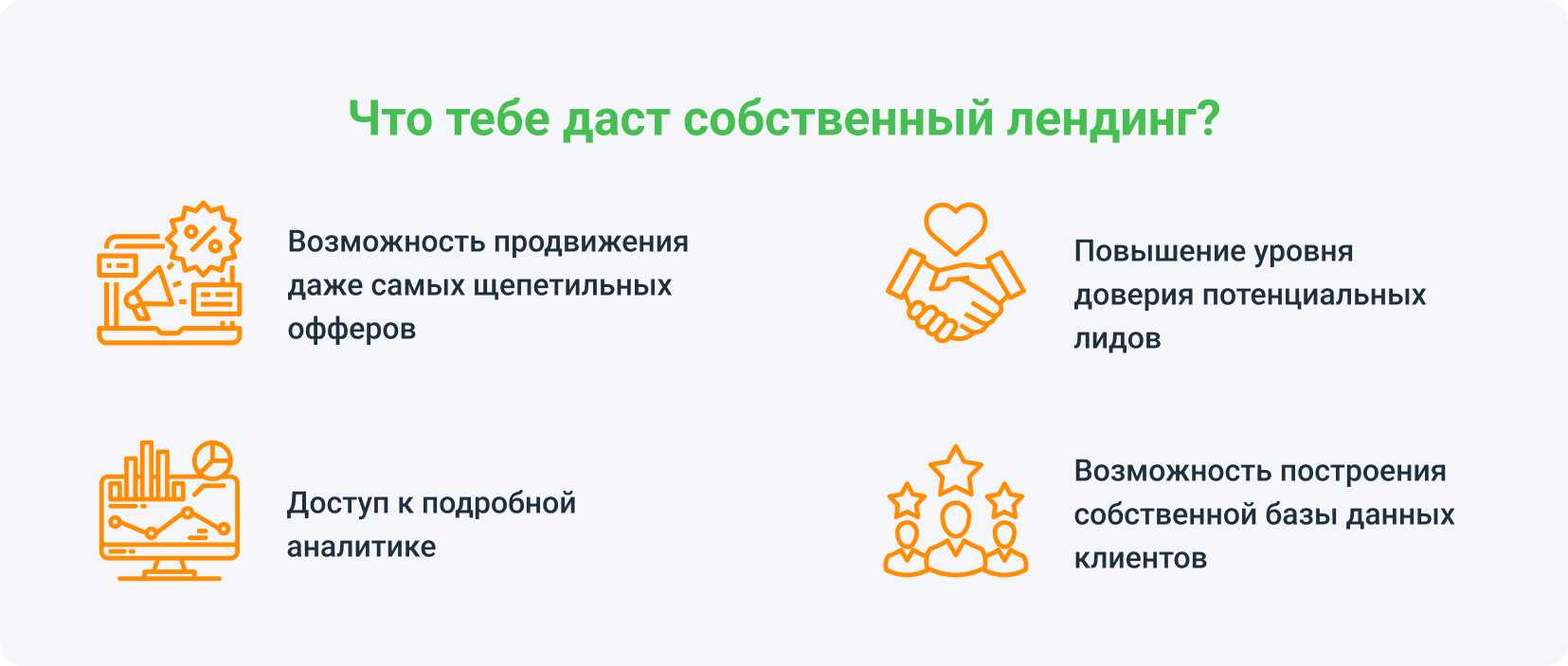 Что тебе даст собственный лендинг?