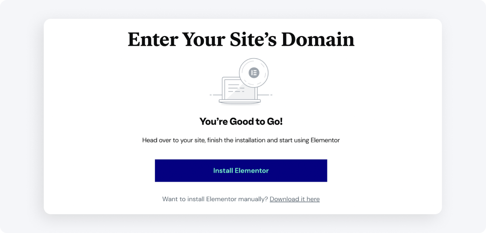 Elementor. Теперь можно устанавливать.