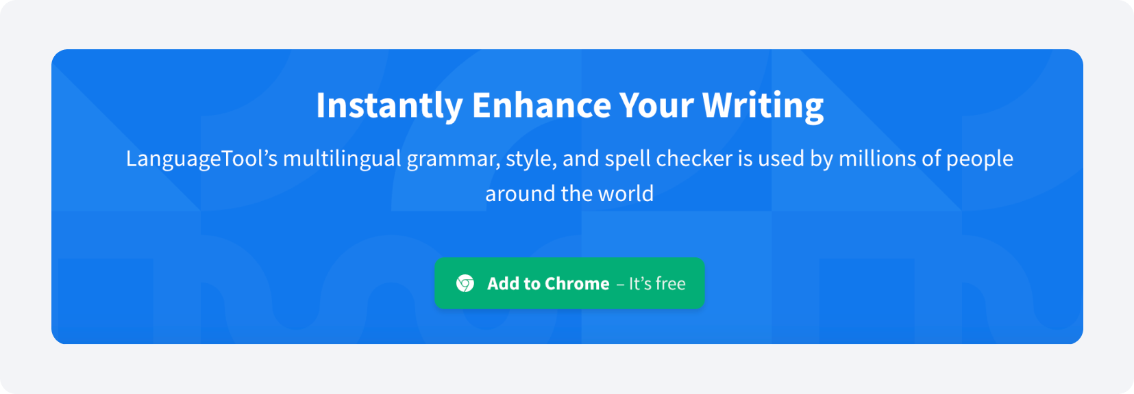 Chrome extension for publishers - Language Tool