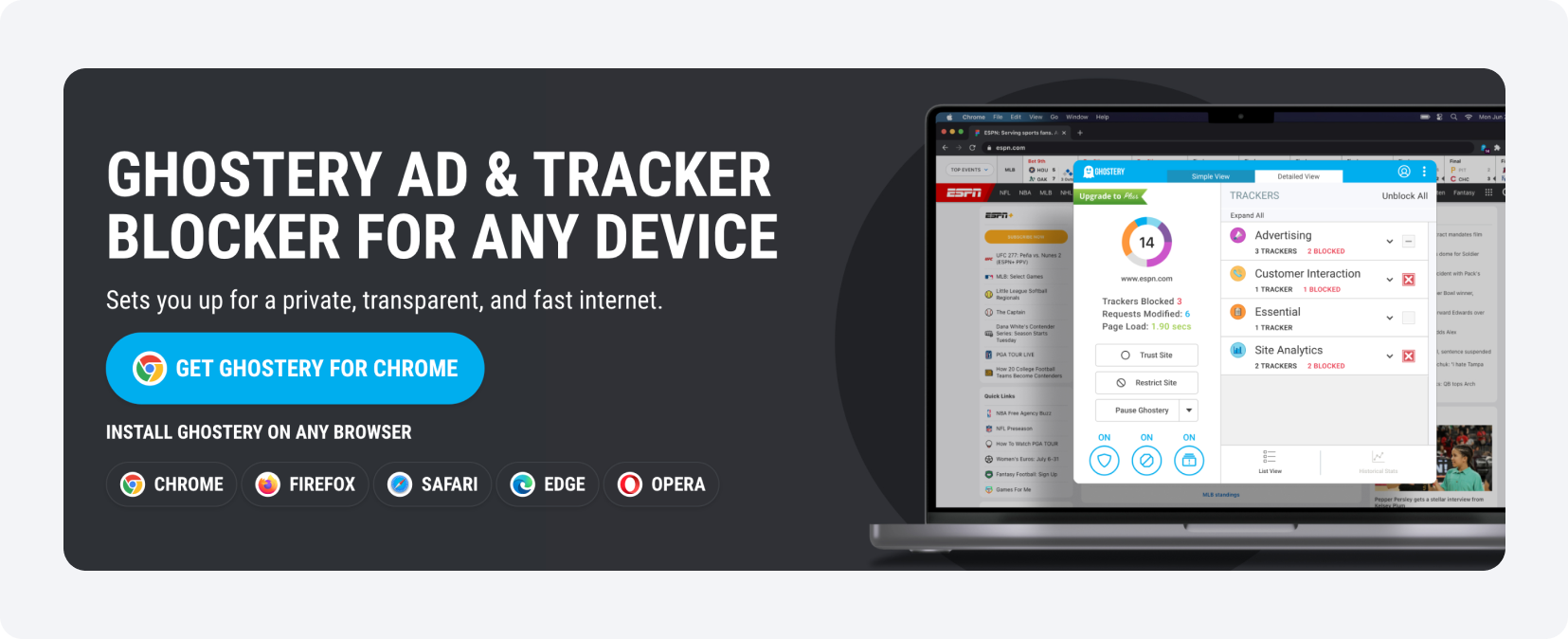 Chrome extension for publishers - Ghostery