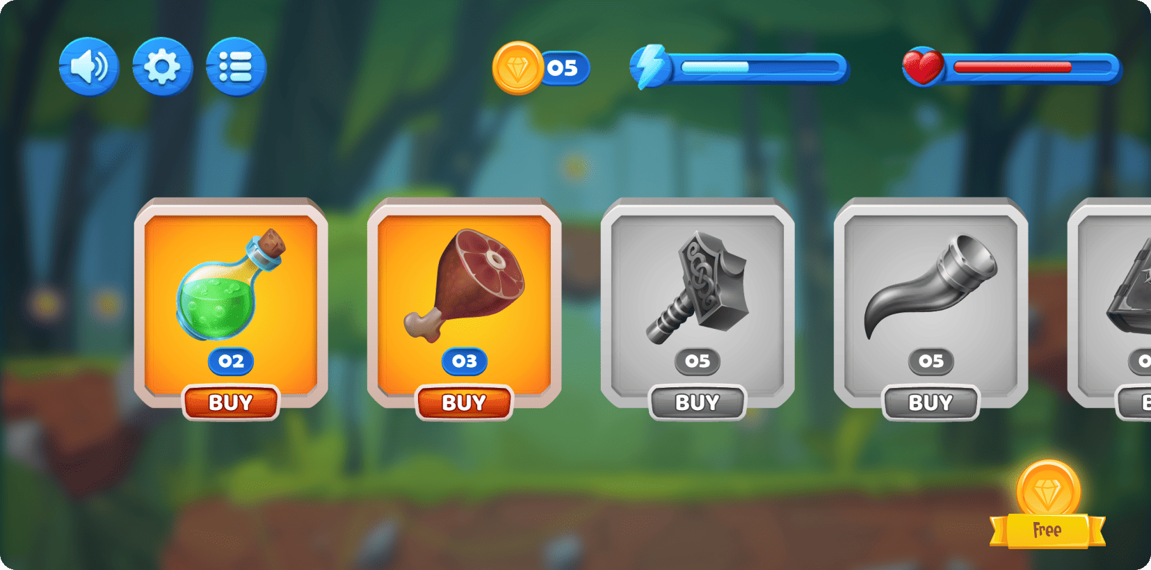 Mobile game’s view
