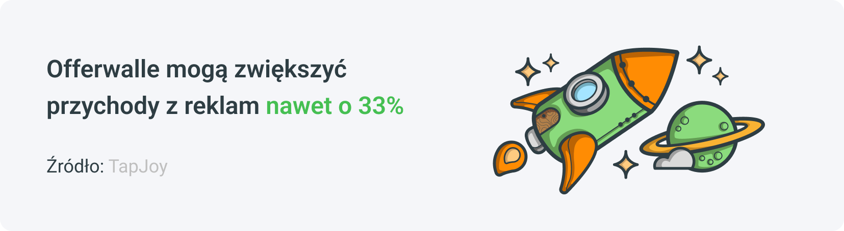 Statystyki wzrostu monetyzacji aplikacji z Offerwall.