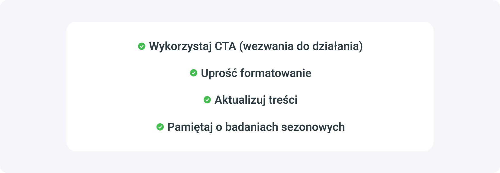 Nie zapomnij o wykorzystaniu CTA i optymalizacji formatowania.