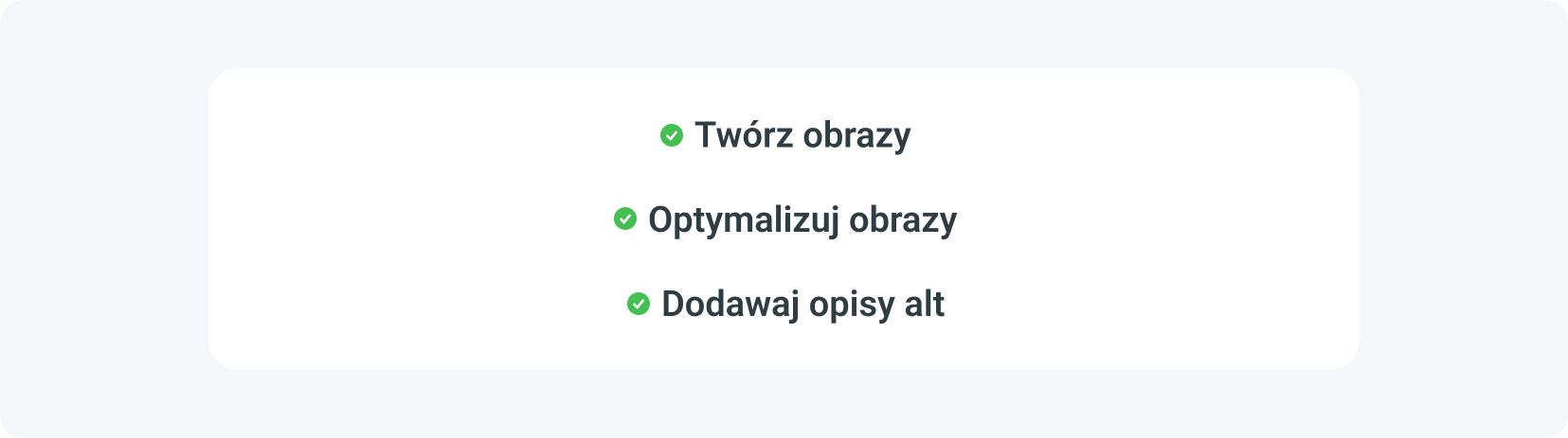 Twoja checklista SEO na bloga powinna uwzględniać tworzenie obrazów, ich optymalizację oraz dodawanie tekstów alternatywnych (alt captions)