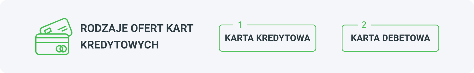 rodzaje ofert kart kredytowych: karta kredytowa, karta debetowa