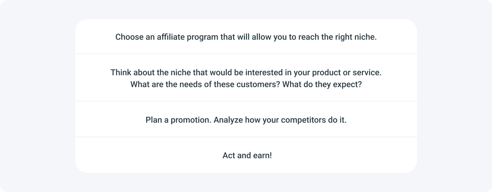 various niches in affiliate marketing