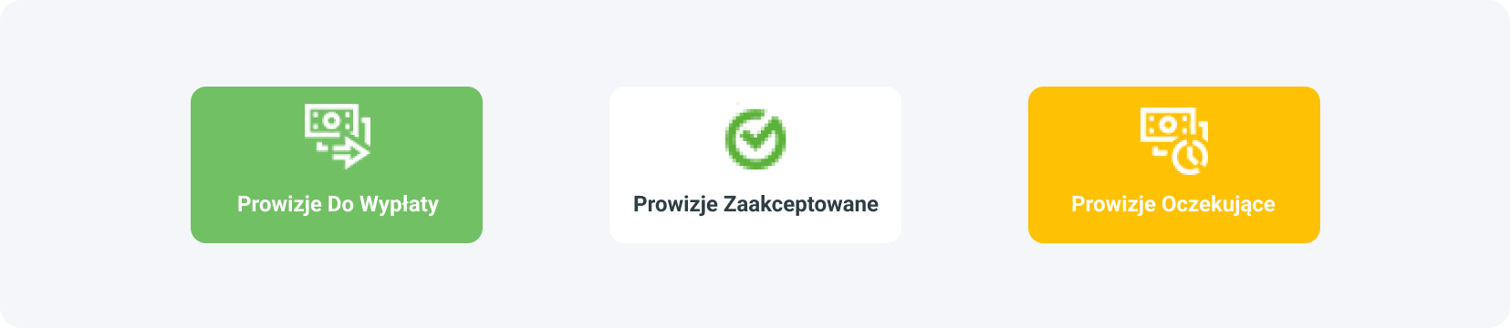 co oznaczają Prowizje Do Wypłaty, Prowizje Zaakceptowane, Prowizje Oczekujące w afiliacji?