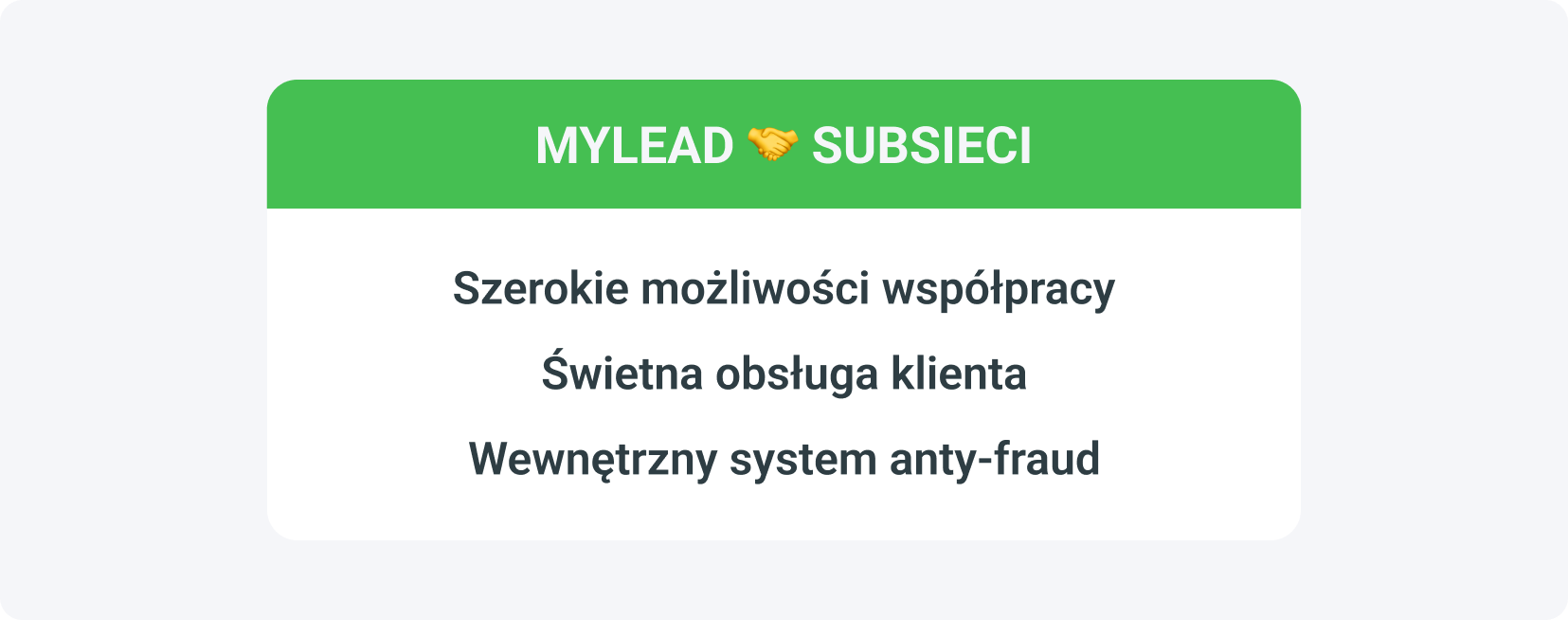 Zalety współpracy podsieci z siecią afiliacyjną taką jak MyLead to szeroki zakres działań, doskonała obsługa klienta i wewnętrzny system antyfraudowy