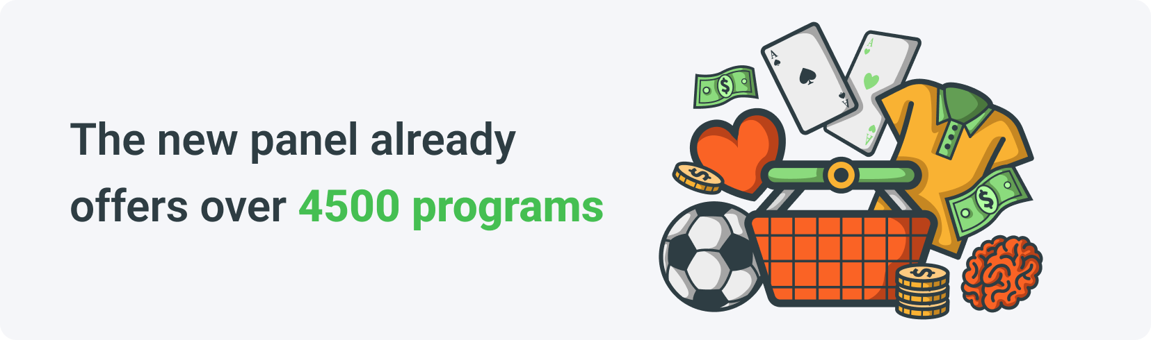 Das neue Panel bietet bereits über 4500 Programme