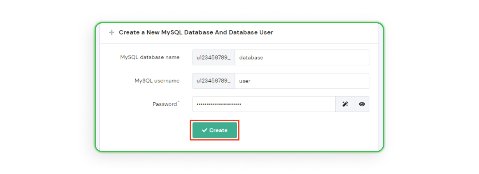 How to create a MySQL database?