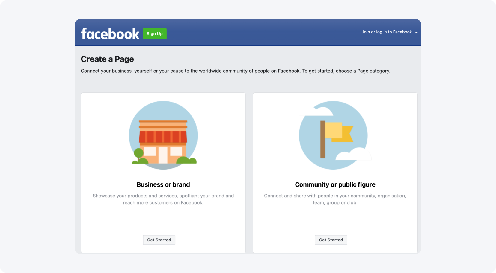 Creating a Facebook page
