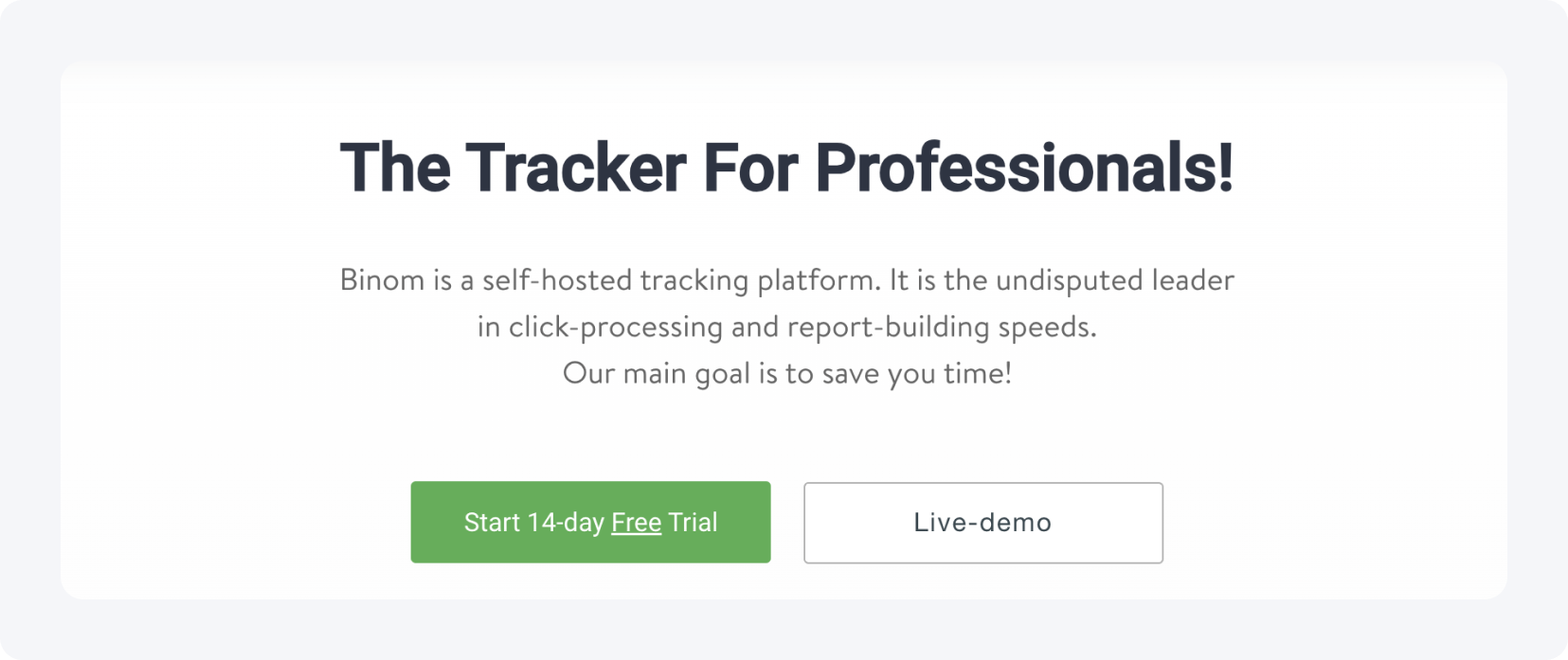 The best offer trackers in affiliate marketing - Binom