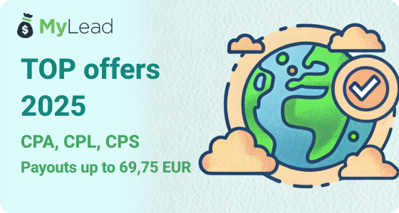 Top offers 2025 - CPA, CPL, CPS